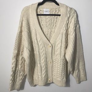 Carly Jean Los Angeles Chunky Knit Luca Cardigan Size Large